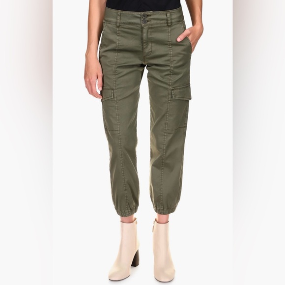 Sanctuary stretch cotton jogger cargo pants - size 29 - army green - Picture 1 of 12